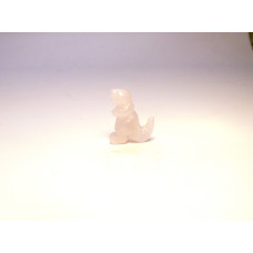 Dinosaur (T-Rex) 1 Inch Figurine - Rose Quartz