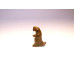 Dinosaur (T-Rex) Carved Fetish Bead 0.75 Inch - Tiger Eye