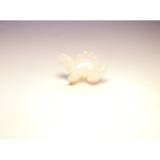 Dinosaur (Stegosaurus) 1 Inch Figurine - Rose Quartz