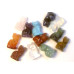 Cat Sitting 1 Inch Figurine - Assorted Stones