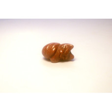 Cat Sleeping 1 Inch Figurine - Goldstone