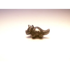 Dinosaur (Triceratops) 1 Inch Figurine - Hematite