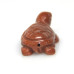 Turtle Carved Fetish Bead 0.75 Inch - Goldstone