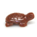 Turtle Carved Fetish Bead 0.75 Inch - Goldstone