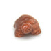 Turtle Carved Fetish Bead 0.75 Inch - Goldstone