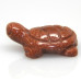 Turtle Carved Fetish Bead 0.75 Inch - Goldstone