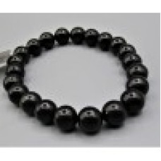 6 mm Gemstone Round Bead Bracelet - 10 pcs pack - Shungite