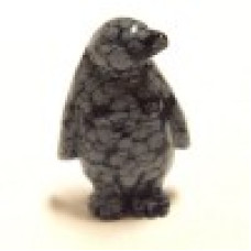 Penguin 2.25 Inch Figurine - Snowflake Obsidian